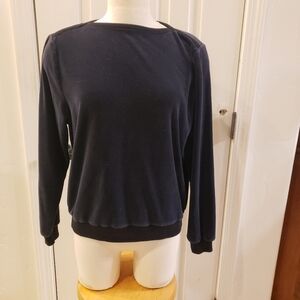 Partners size Large Velour Navy